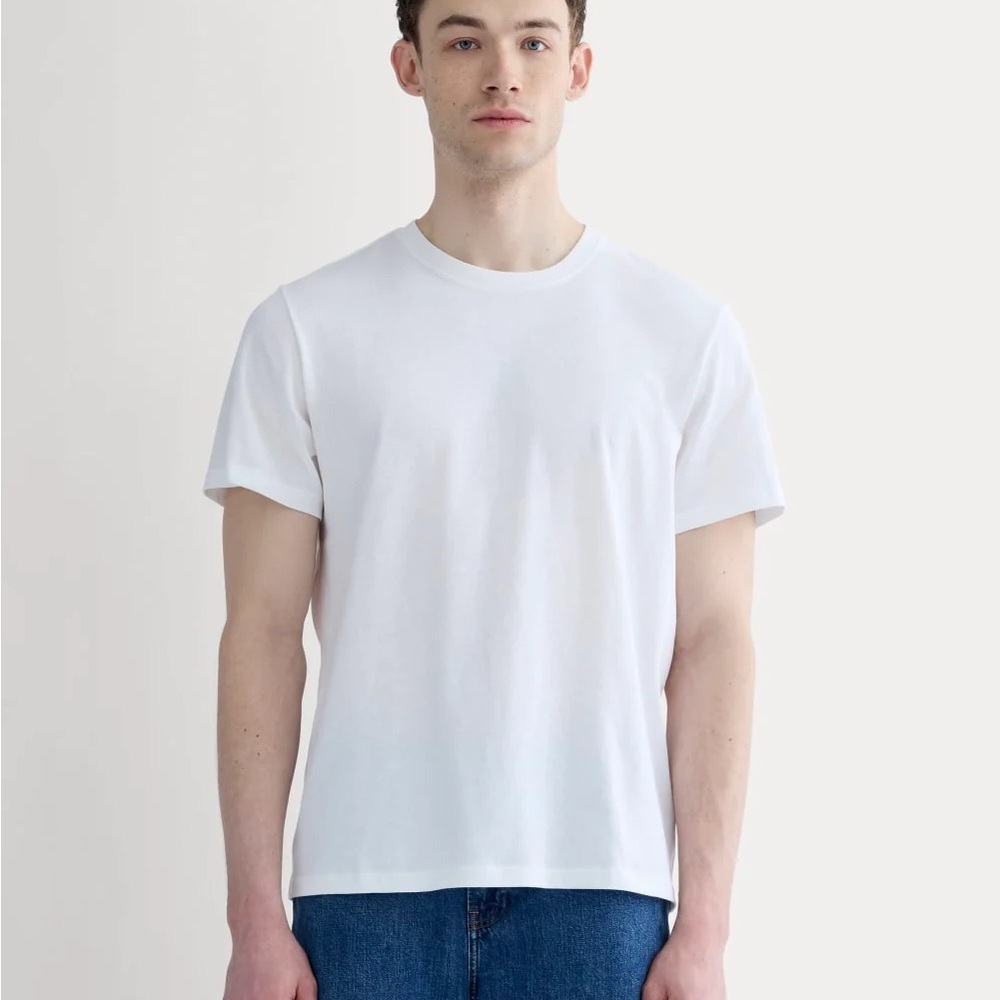 Everlane Men's White Short Sleeve Tee